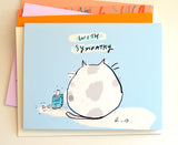 With Sympathy Cat Card