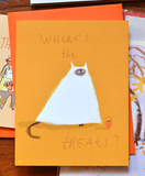 Where's the Treats- Halloween Cat Card