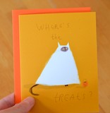 Where's the Treats- Halloween Cat Card