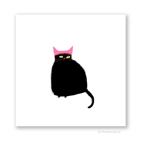Pink Hat Cat Print - Women's March Cat Print