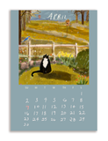 2023 Dancing Cat Calendar - Single Sheet