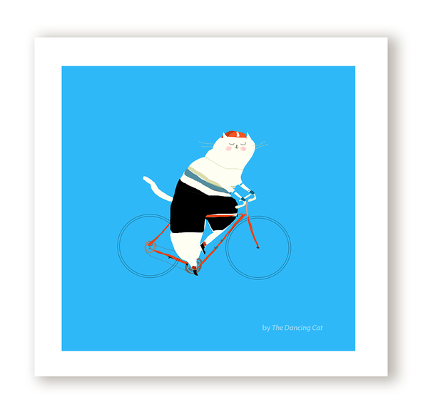 Bike Rider - Cat Print
