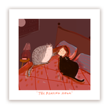 The Bonding Hour - Cat Print - Custom Colors