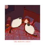 The Bonding Hour - Cat Print - Custom Colors