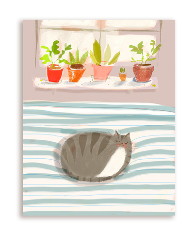 Cat Nap Card- Cat Bed