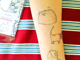 Headbutt Cats - Temporary Tattoo - Set of 2