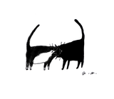 Headbutt Cat print- CUSTOM Colors