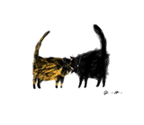 Headbutt Cat print- CUSTOM Colors