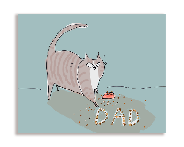 Father's Day Card - Food Bowl Art