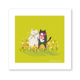 Garden Stroll Cat Print