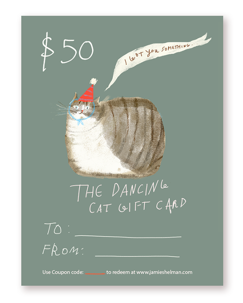 The Dancing Cat Gift Card