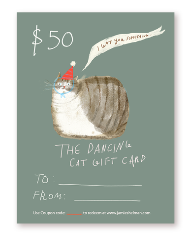The Dancing Cat Gift Card