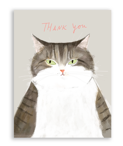 Grey Baby Thank You Card
