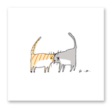 Headbutt Cat Print