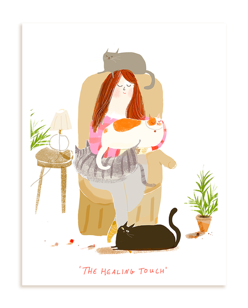 The Healing Touch- Cat Print