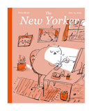 Faux New Yorker Cover- Cat Print- The Dancing Cat- Cat Poster