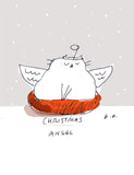 Christmas Angel- Cat Christmas Card
