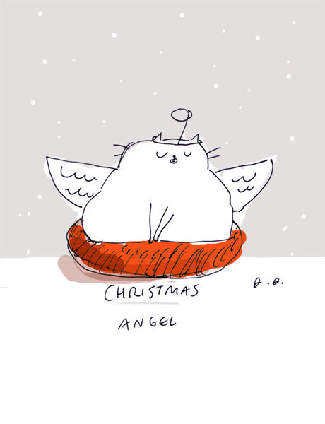 Christmas Angel- Cat Christmas Card