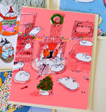 Visit from St. Nick- Christmas Cat Card