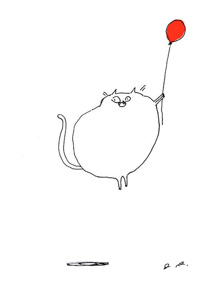 I'm outta here! Cat drawing