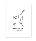 Fear is not my compass- Inspirational Cat Print