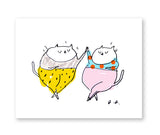 Jazz Pants - Cat Card