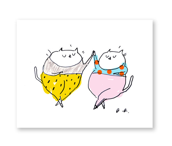 Jazz Pants - Cat Card