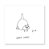Gettin Gassy Print - Bathroom Art