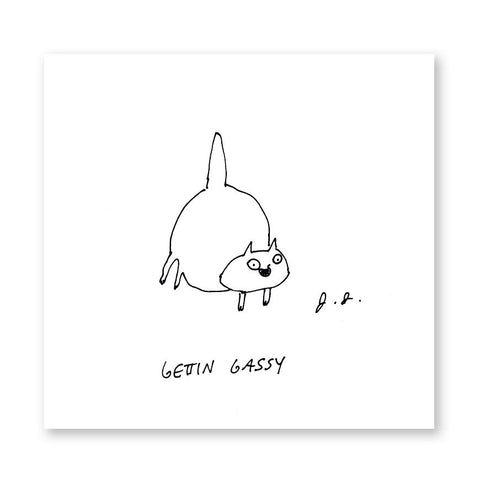 Gettin Gassy Print - Bathroom Art