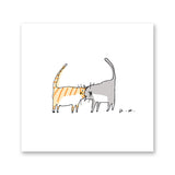 Headbutt Cat Print