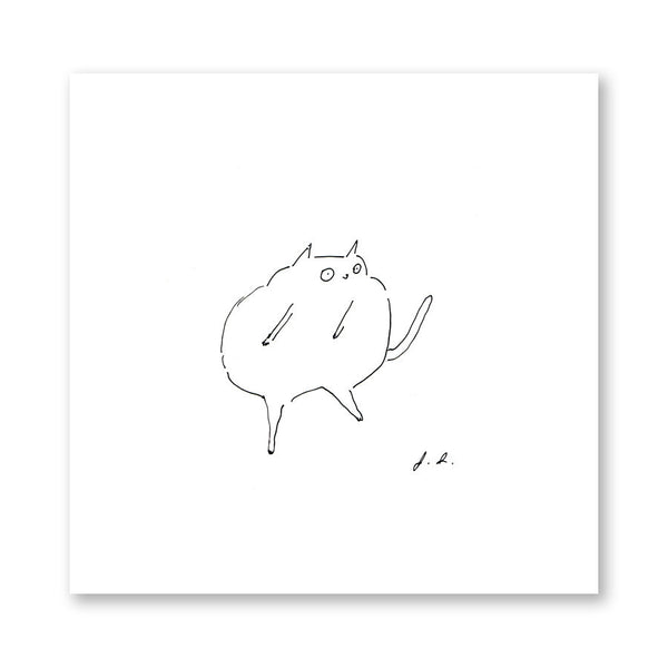 The Dancing Cat Print