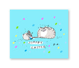 Happy Easter - Cat and Bunny Friend