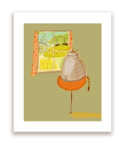 Isolation Station Cat Print