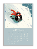 2023 Dancing Cat Calendar - Single Sheet