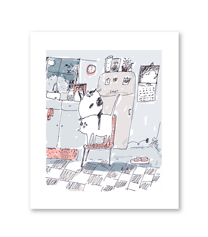 While You Were Sleeping - Cat Print