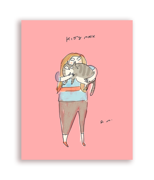 Kitty Mask Card