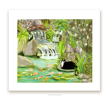 Koi Pond Kitty- Fine Art Print