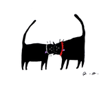 Headbutt Cat print- CUSTOM Colors