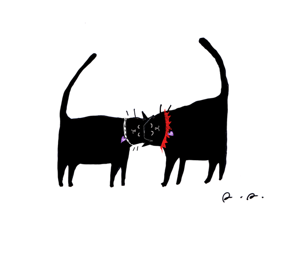 Headbutt Cat print- CUSTOM Colors