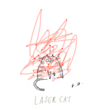 Laser Cat Print