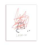 Laser Cat Print