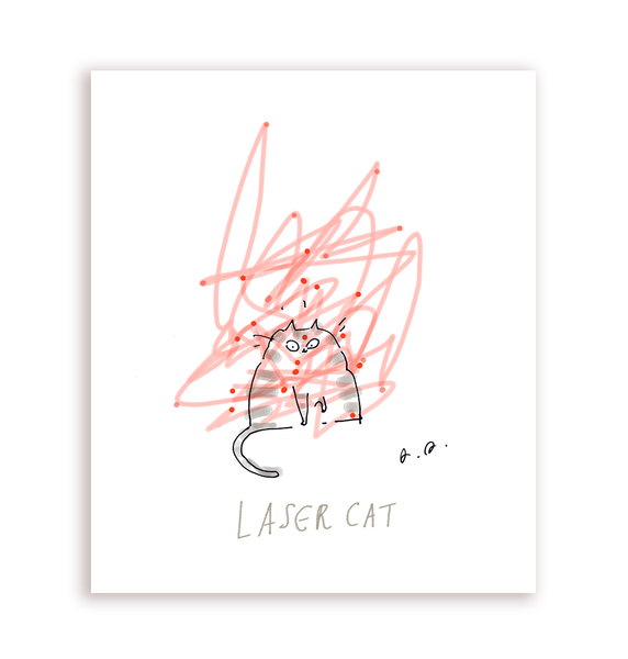 Laser Cat Print