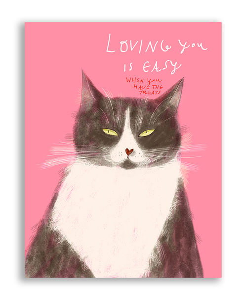 Loving You is Easy- Cat Card
