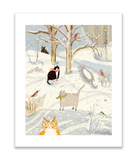 Winter Cats Print