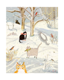 Winter Cats Print