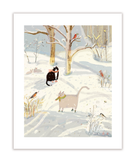 Nature Lovers- Winter Walk- Cat Print