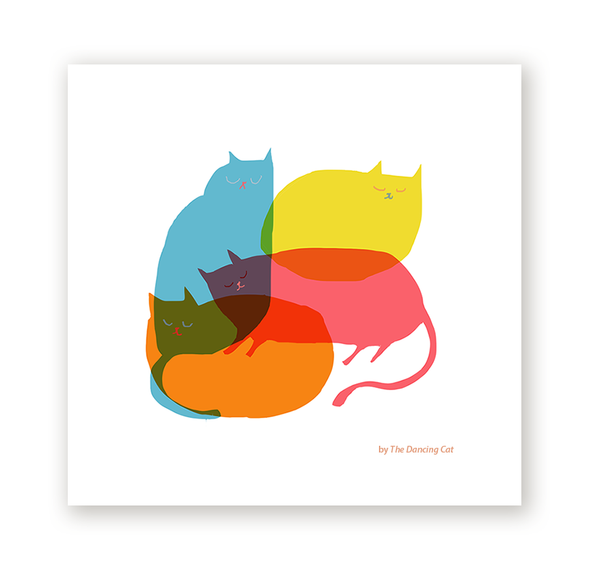 Cat Pile - Fine Art Print
