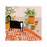 Patio Cat Print