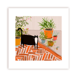 Patio Cat Print