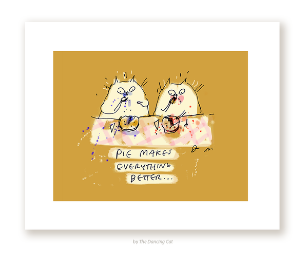 Pie Cats Print